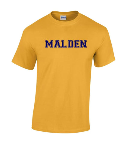 MALDEN T SHIRT - NAVY GOLD AND  GREY